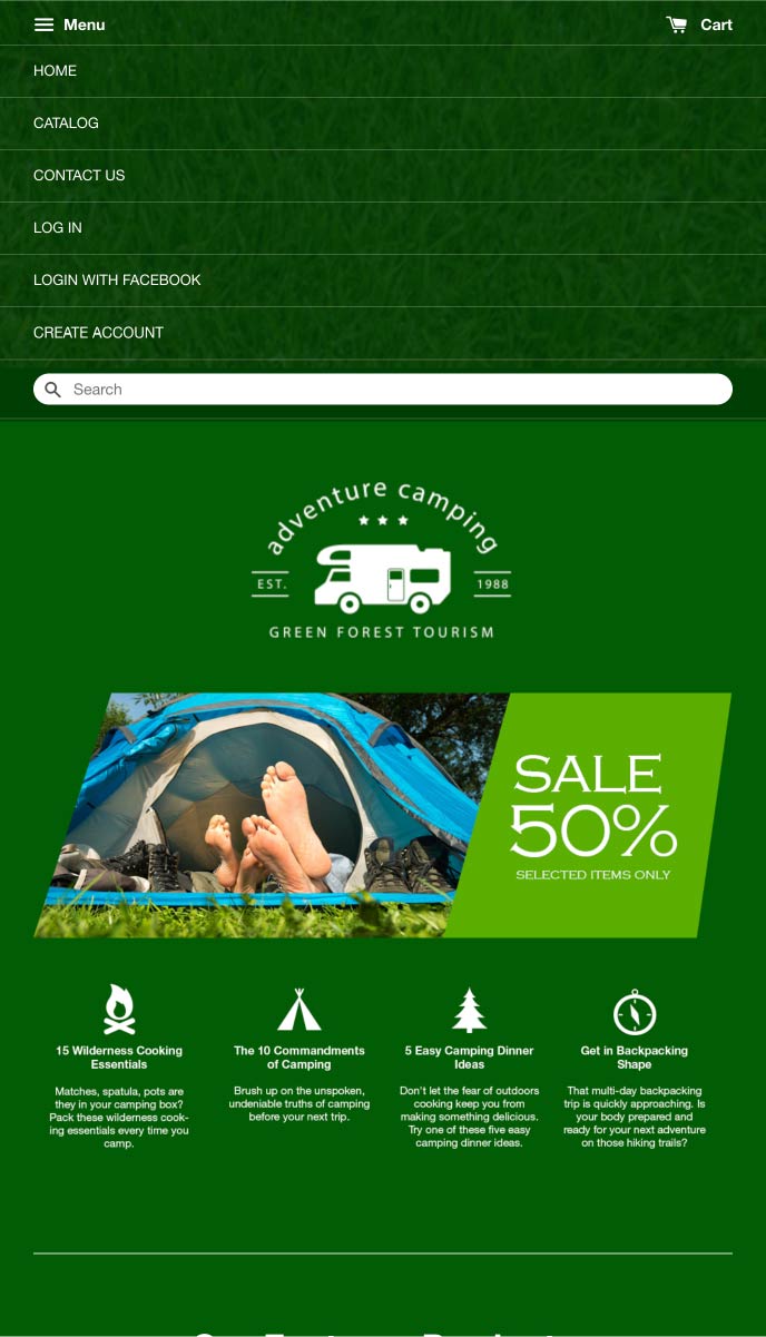 Adventure Camping mobile | EasyStore