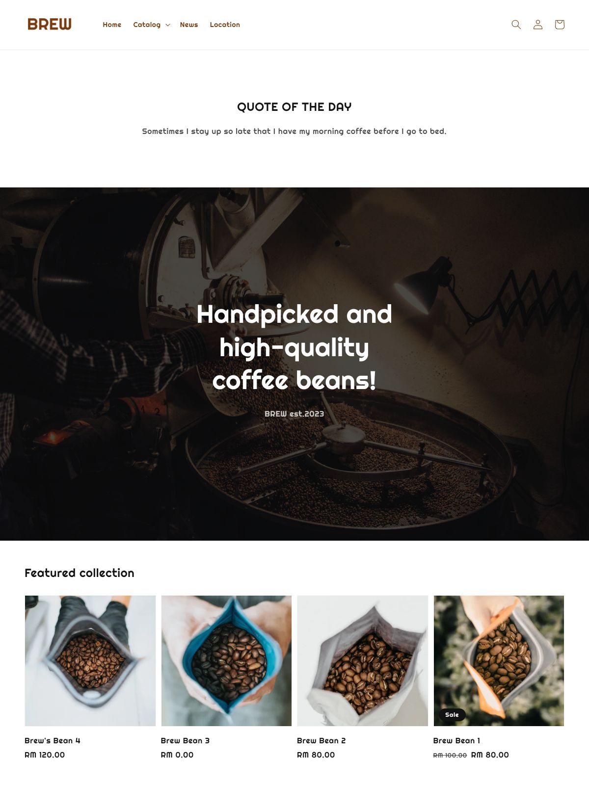 Brew | EasyStore themes