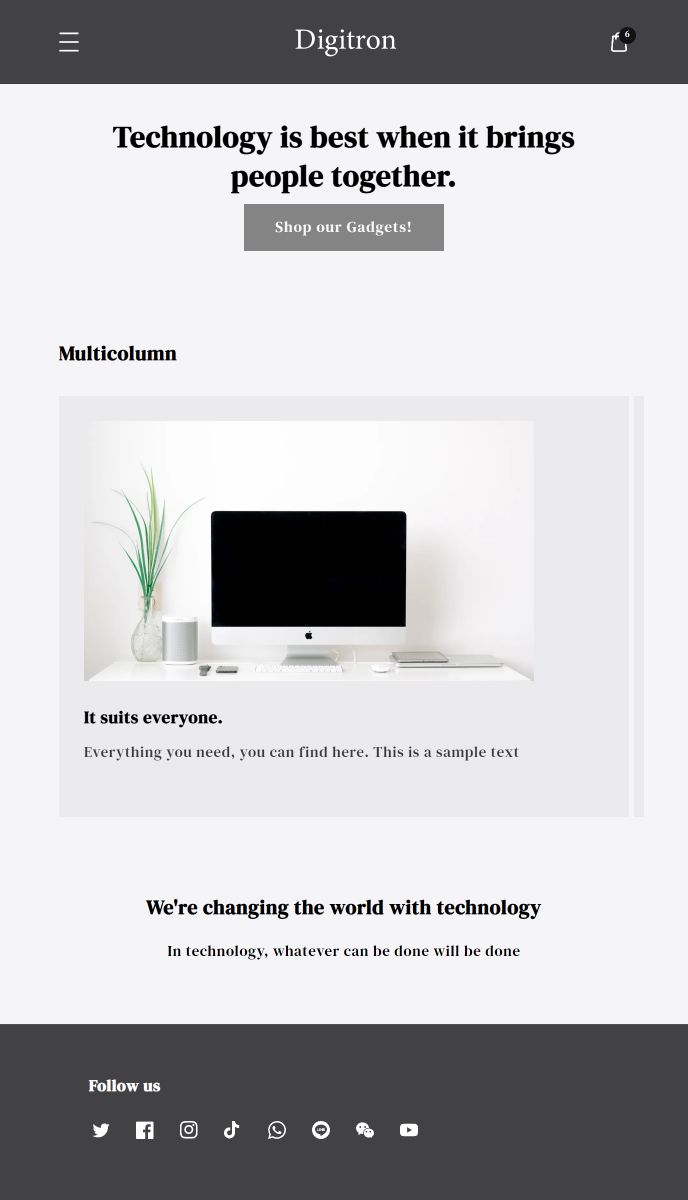 Digitron mobile | EasyStore