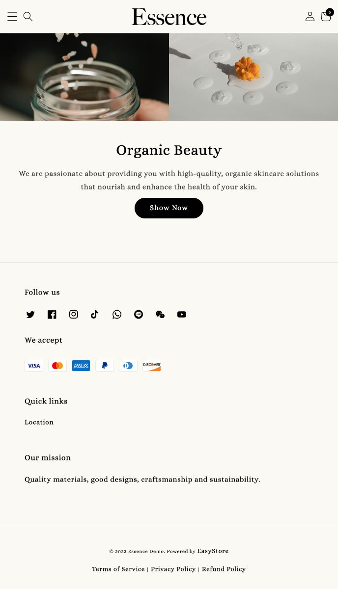 Essence mobile | EasyStore