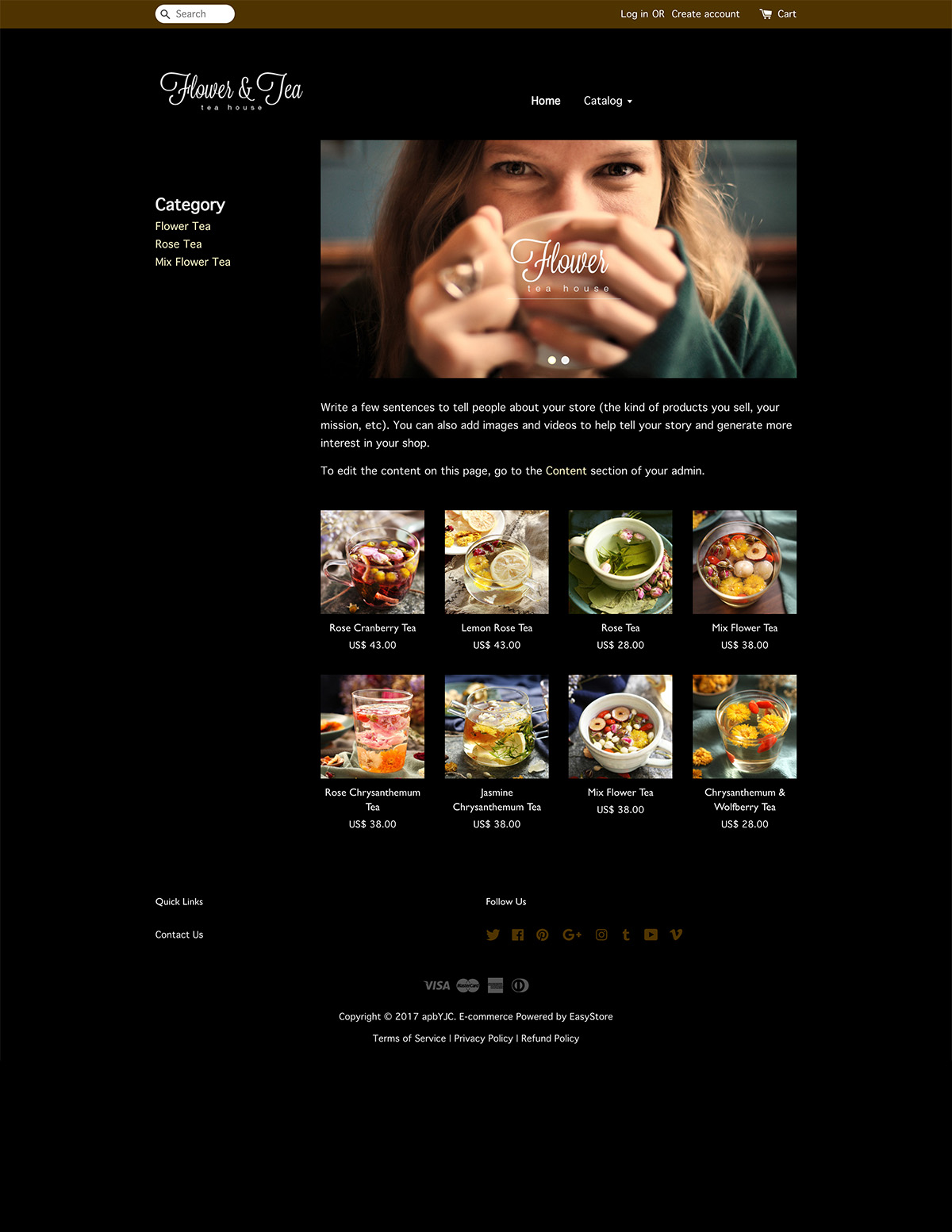 Flower & Tea House | EasyStore themes