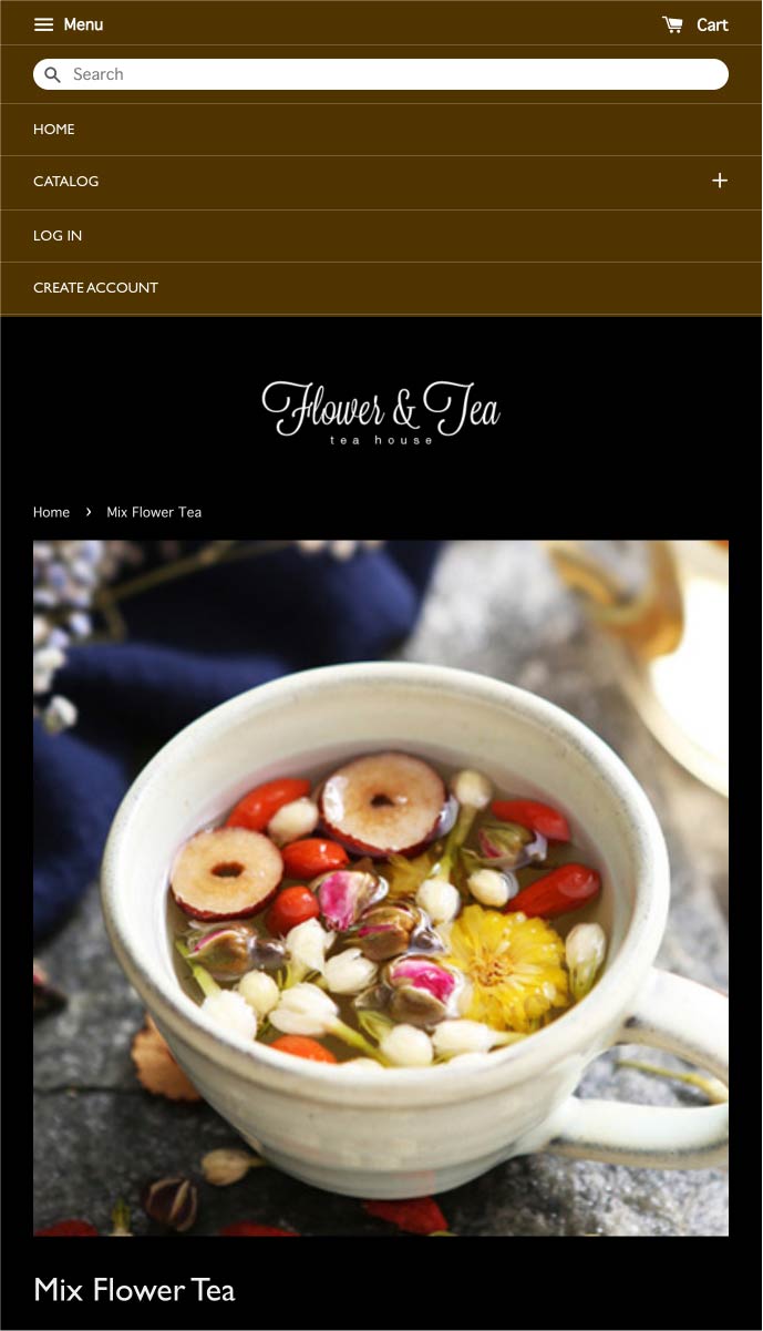 Flower &amp; Tea House mobile | EasyStore