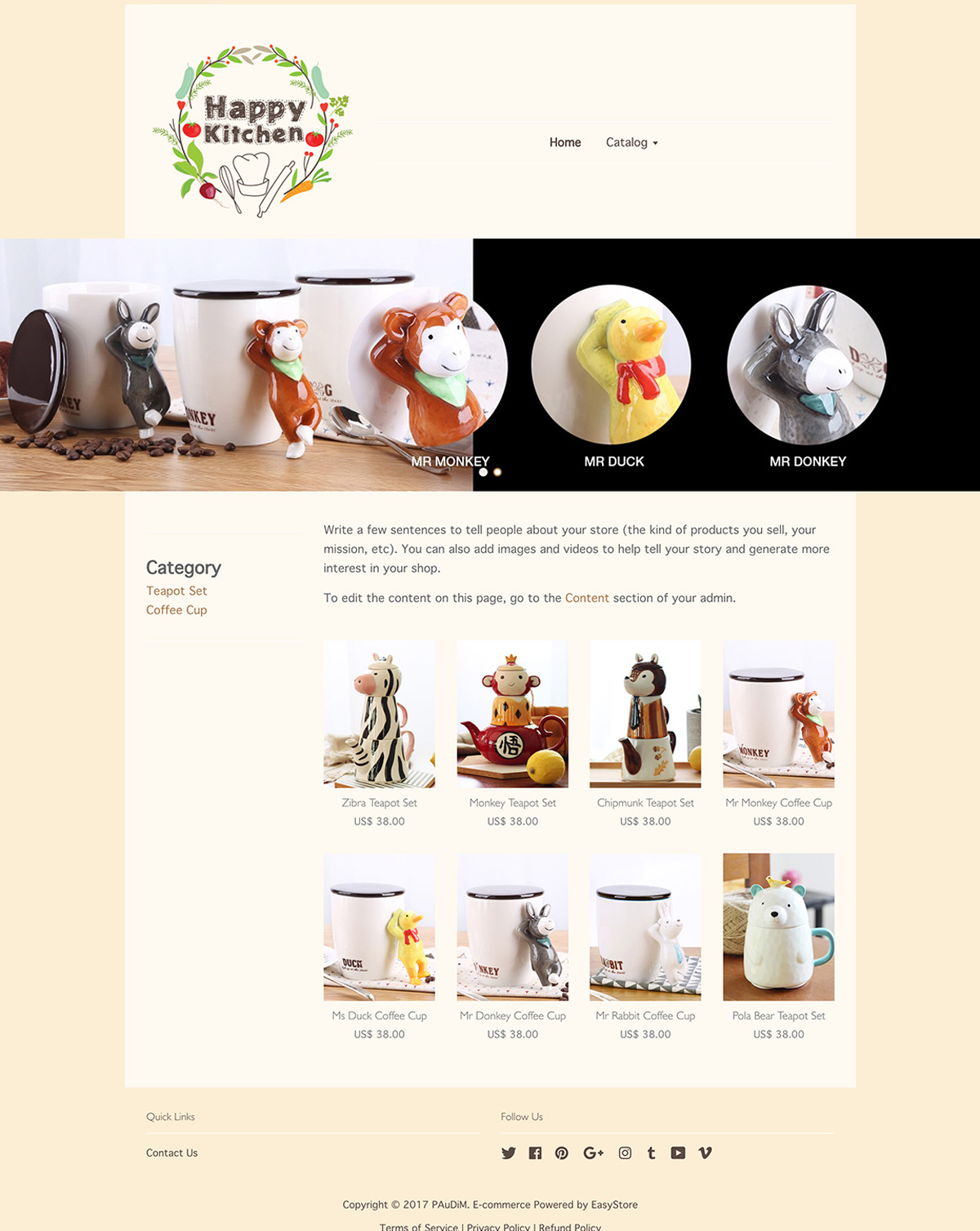 Happy Kitchen | EasyStore themes