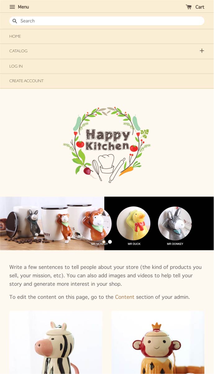 Happy Kitchen mobile | EasyStore