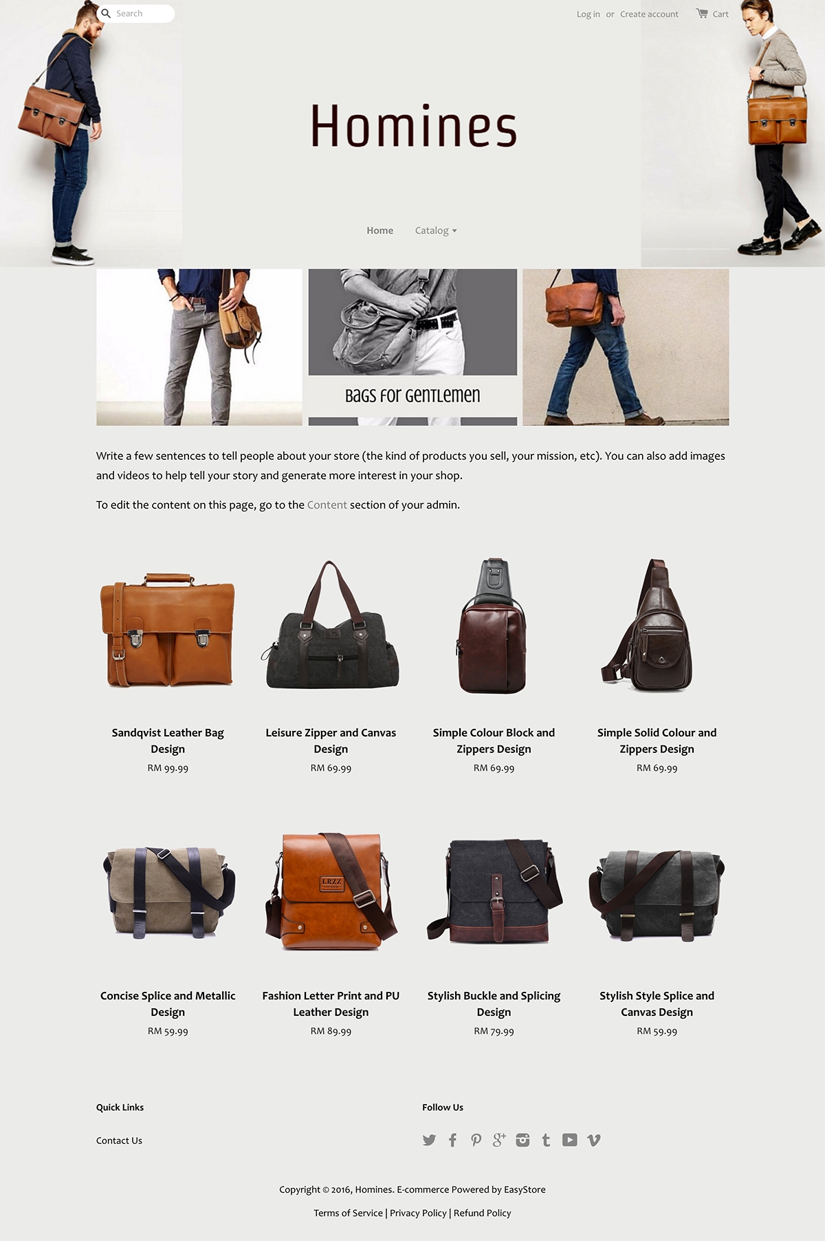 Homines | EasyStore themes