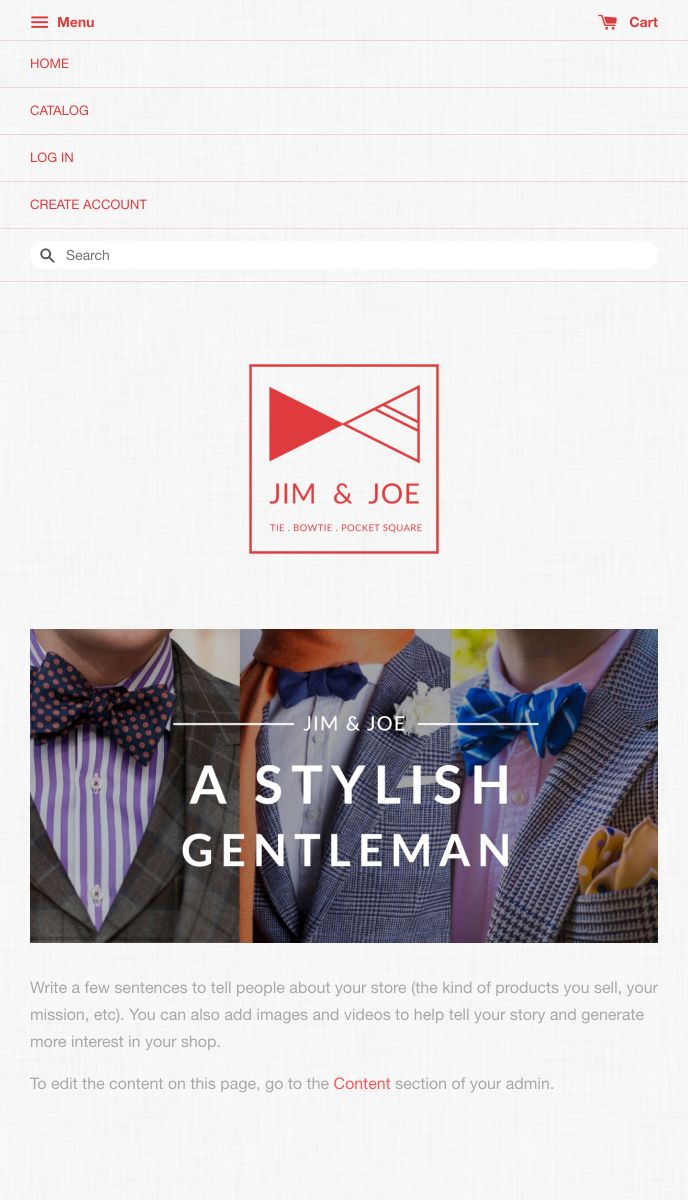 Jim &amp; Joe mobile | EasyStore