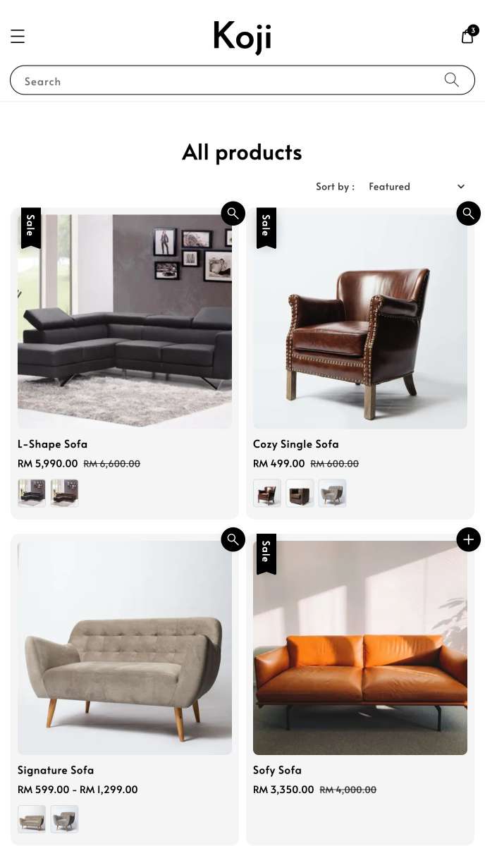 Koji mobile | EasyStore