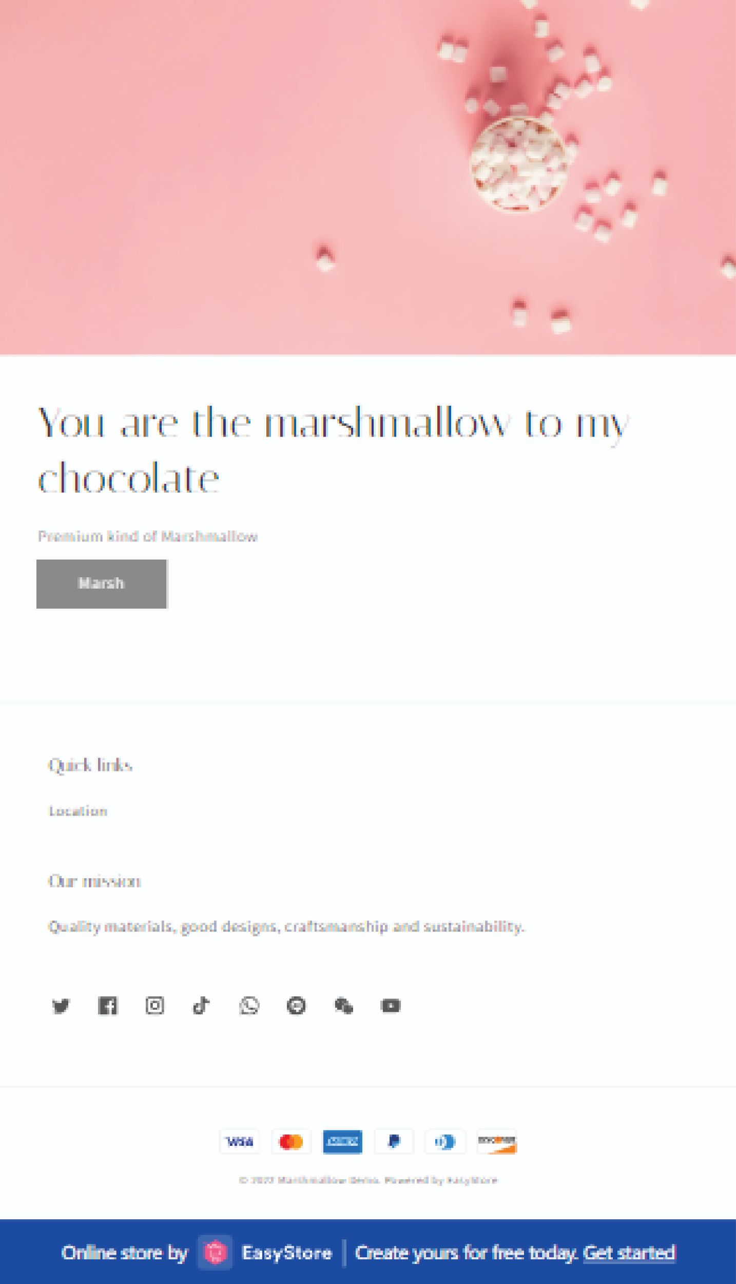 Marshmallow mobile | EasyStore