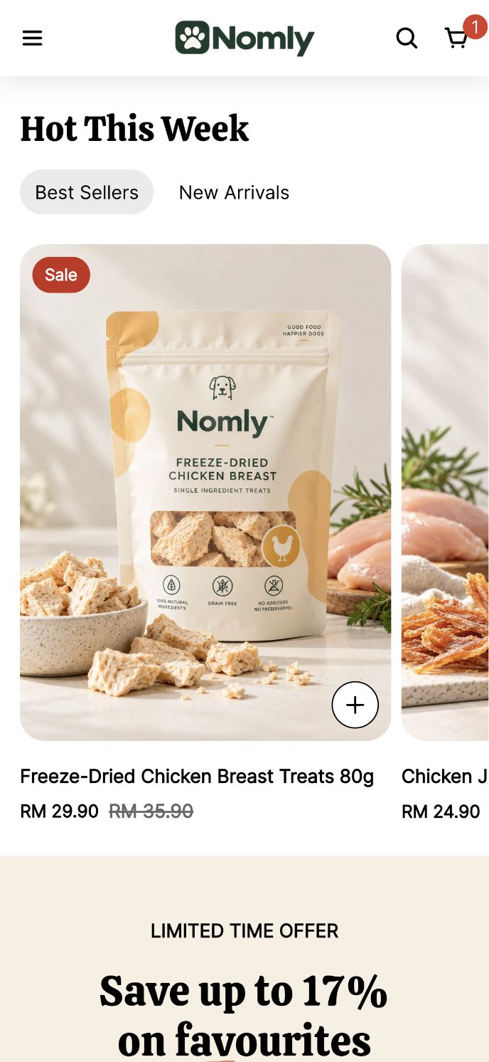 Nomly mobile | EasyStore