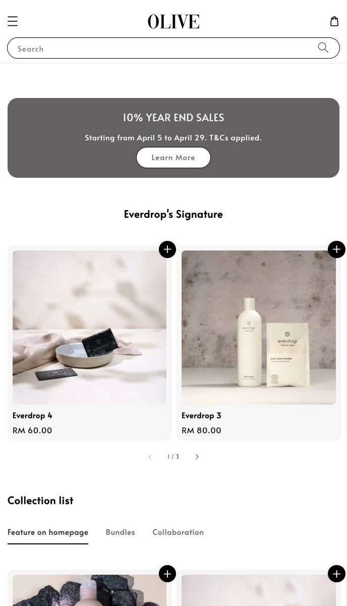 Olive mobile | EasyStore