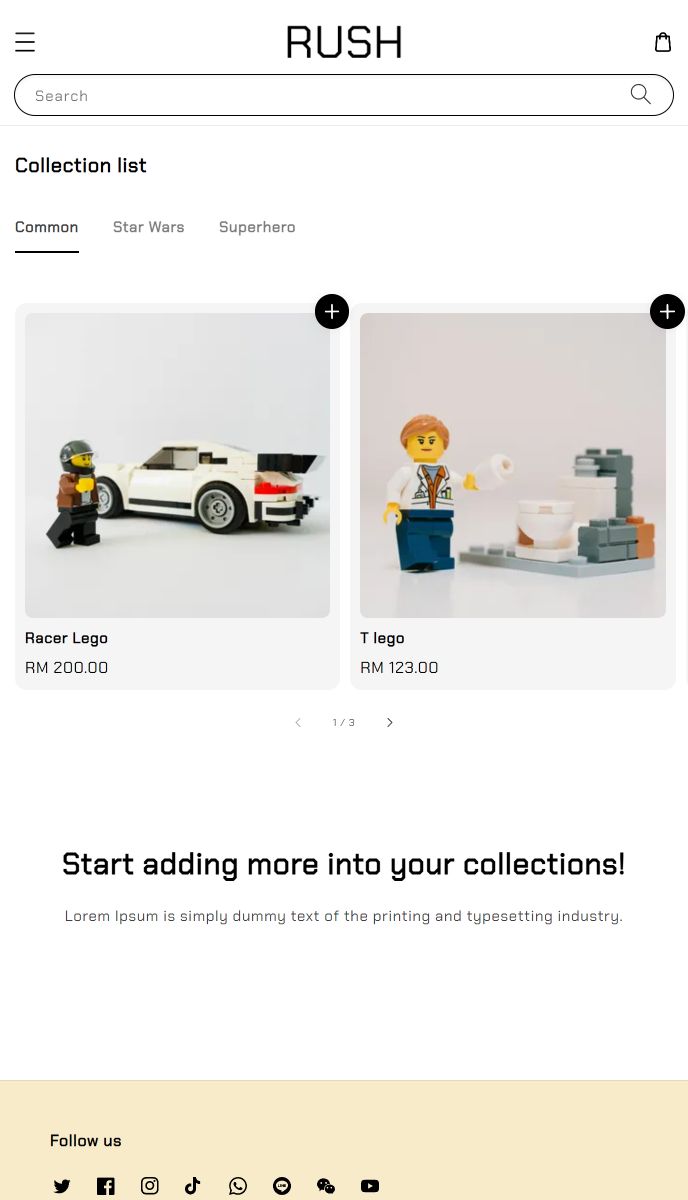 Rush mobile | EasyStore