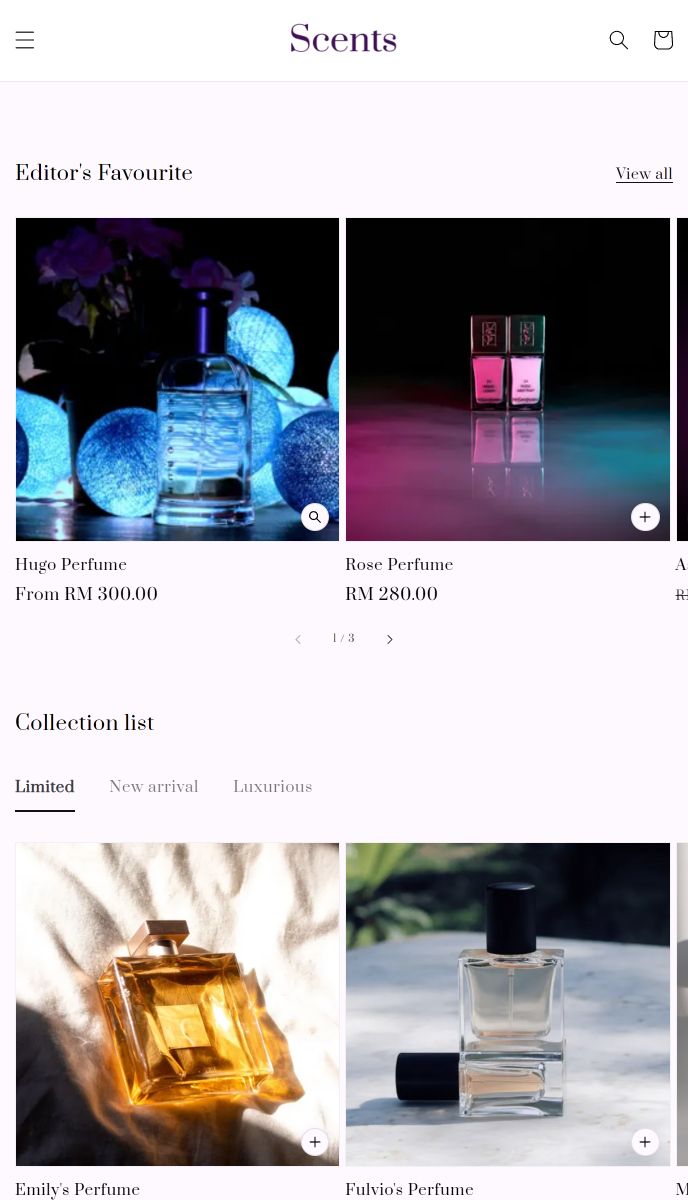 Scents mobile | EasyStore