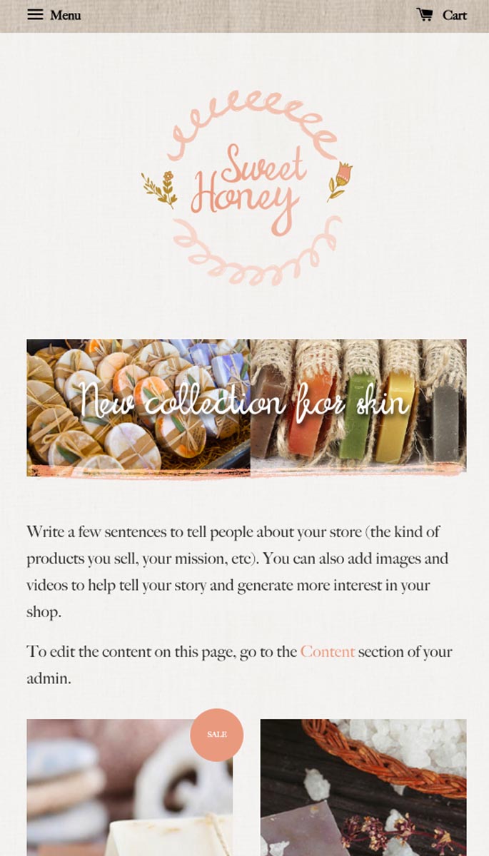 Sweet Honey | EasyStore themes