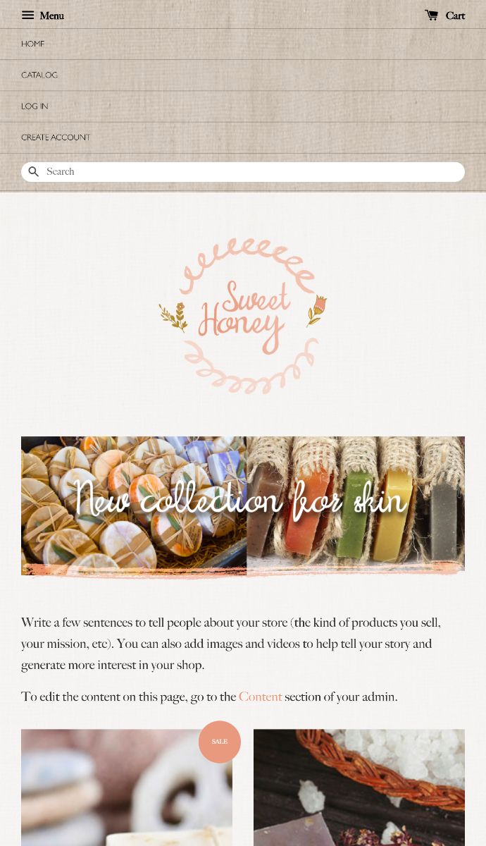 Sweet Honey mobile | EasyStore