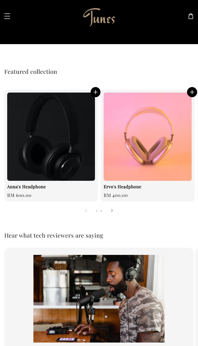 Tunes mobile | EasyStore