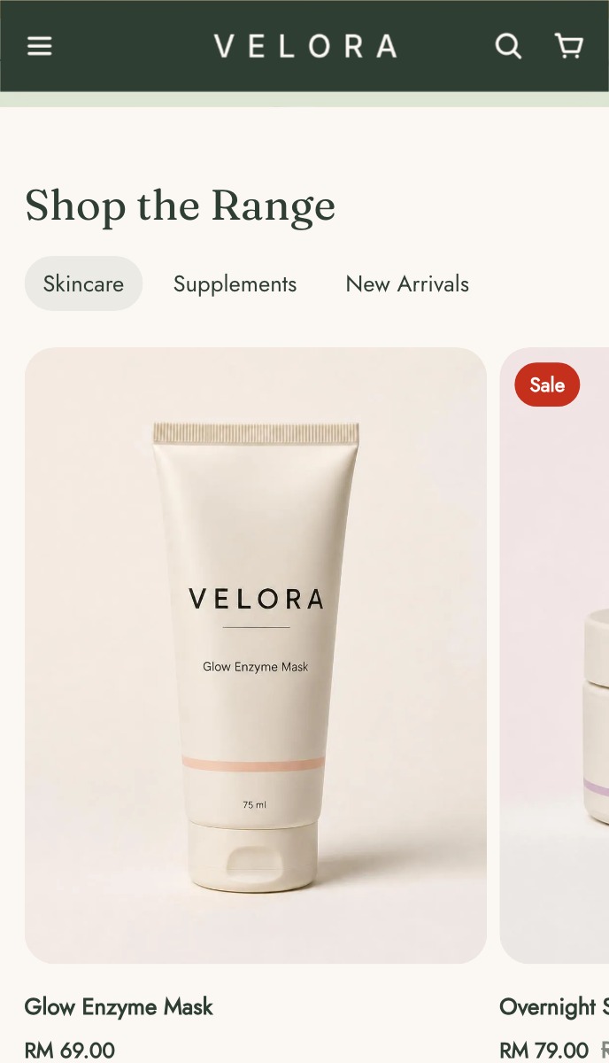 Velora mobile | EasyStore
