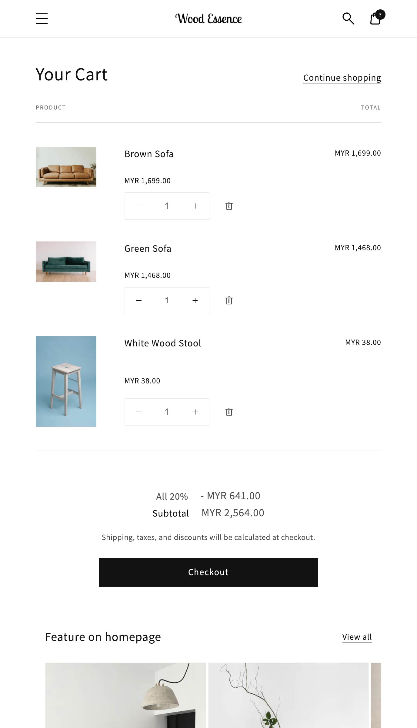Wood Essence mobile | EasyStore
