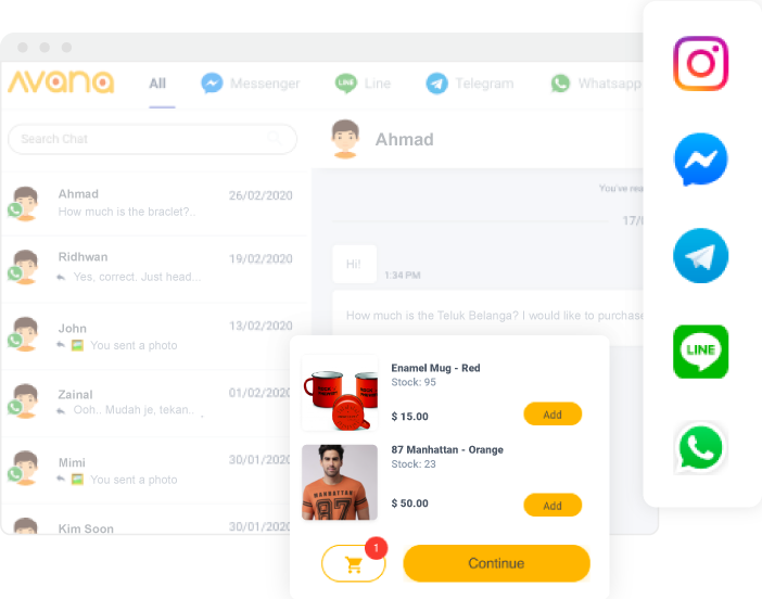Manage all your messages efficiently on one dashboard | EasyStore