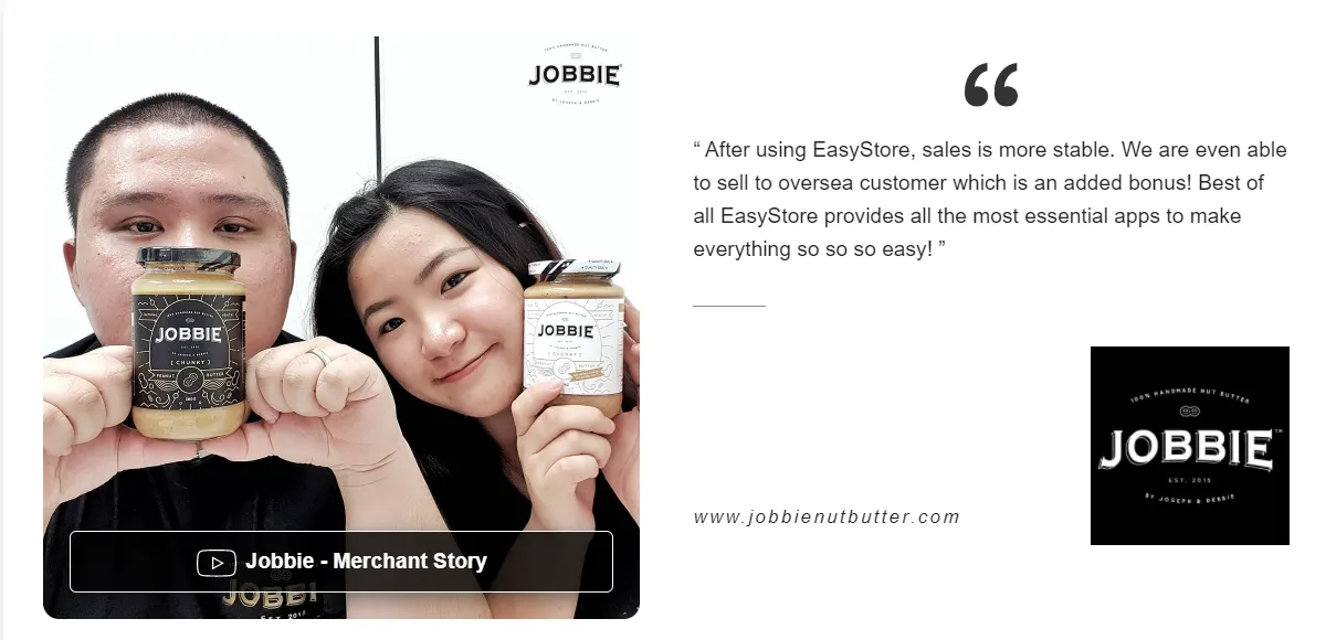 EasyStore Showcase Customer Testimonials