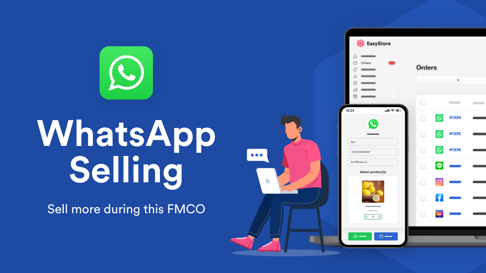 The Quickest Way of WhatsApp Selling in FMCO - WhatsApp/LINE Order Form | EasyStore