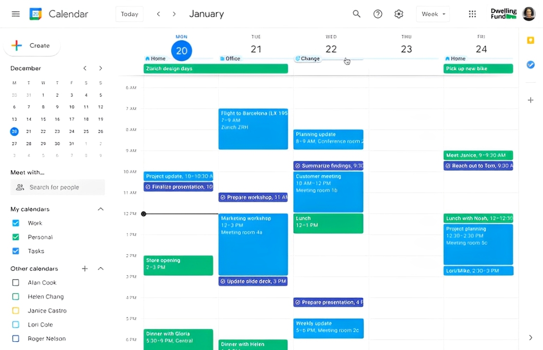 EasyStore Google Calendar
