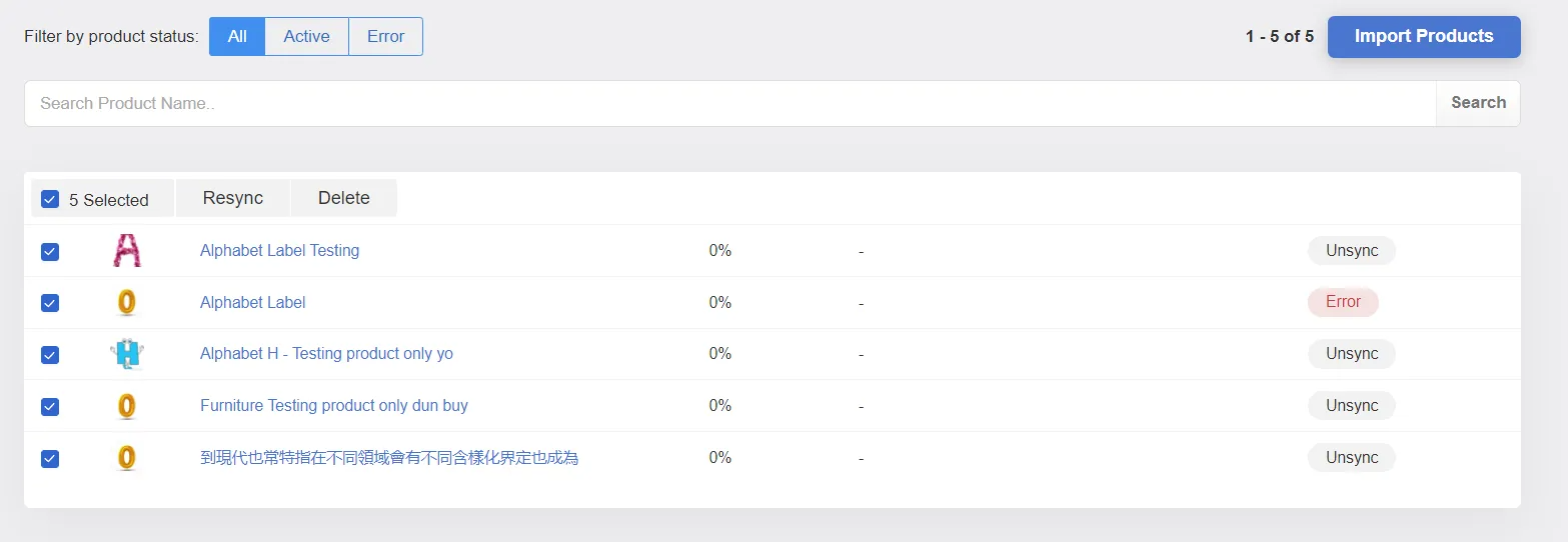 EasyStore Product Management – Sync Products to Shopee