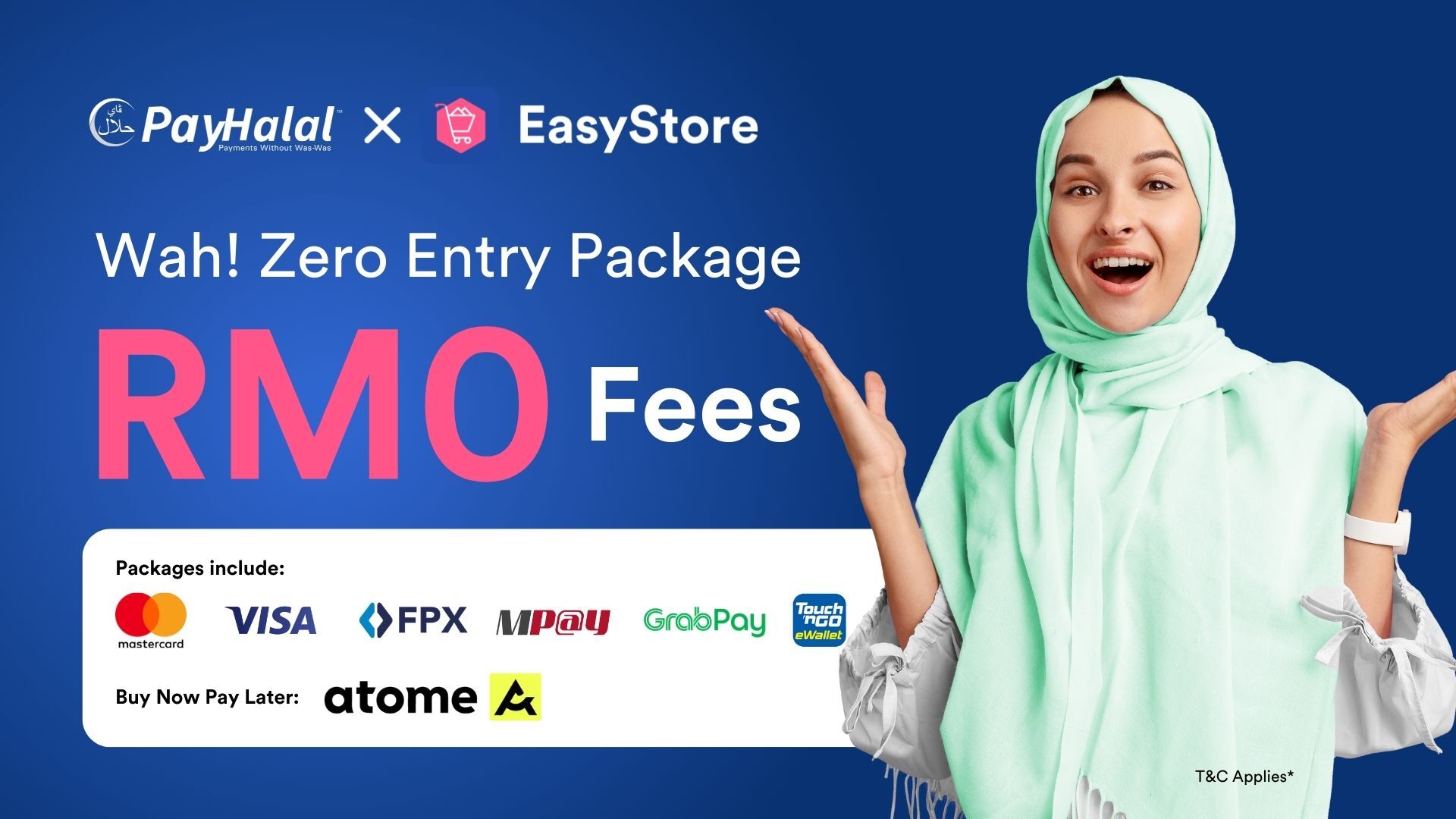 Zero Entry Fee - Islamic Payment Gateway PayHalal with EasyStore | EasyStore