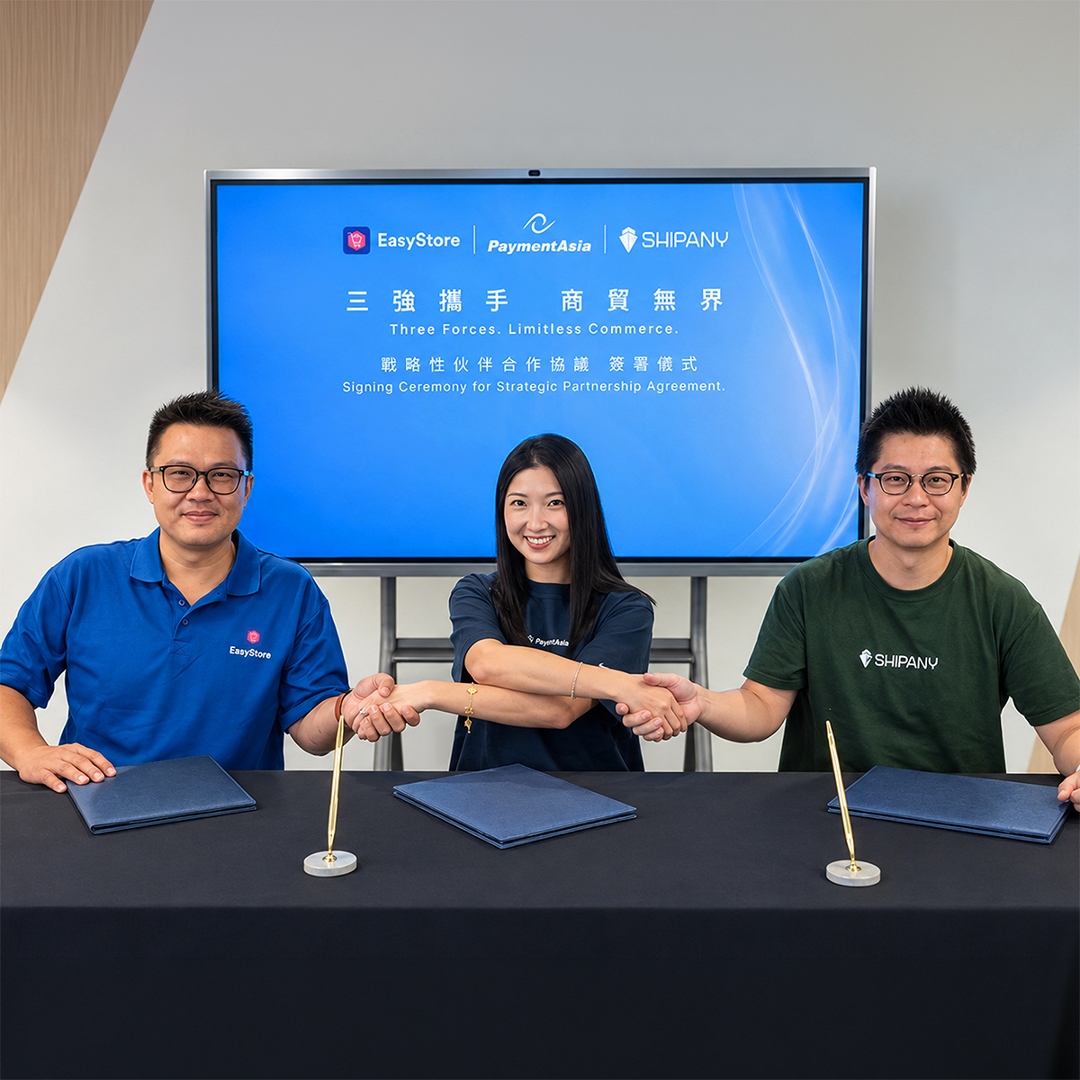  Payment Asia、ShipAny 與 EasyStore 簽署官方合作協議 攜手為中小企連接電商、支付及物流 |  EasyStore