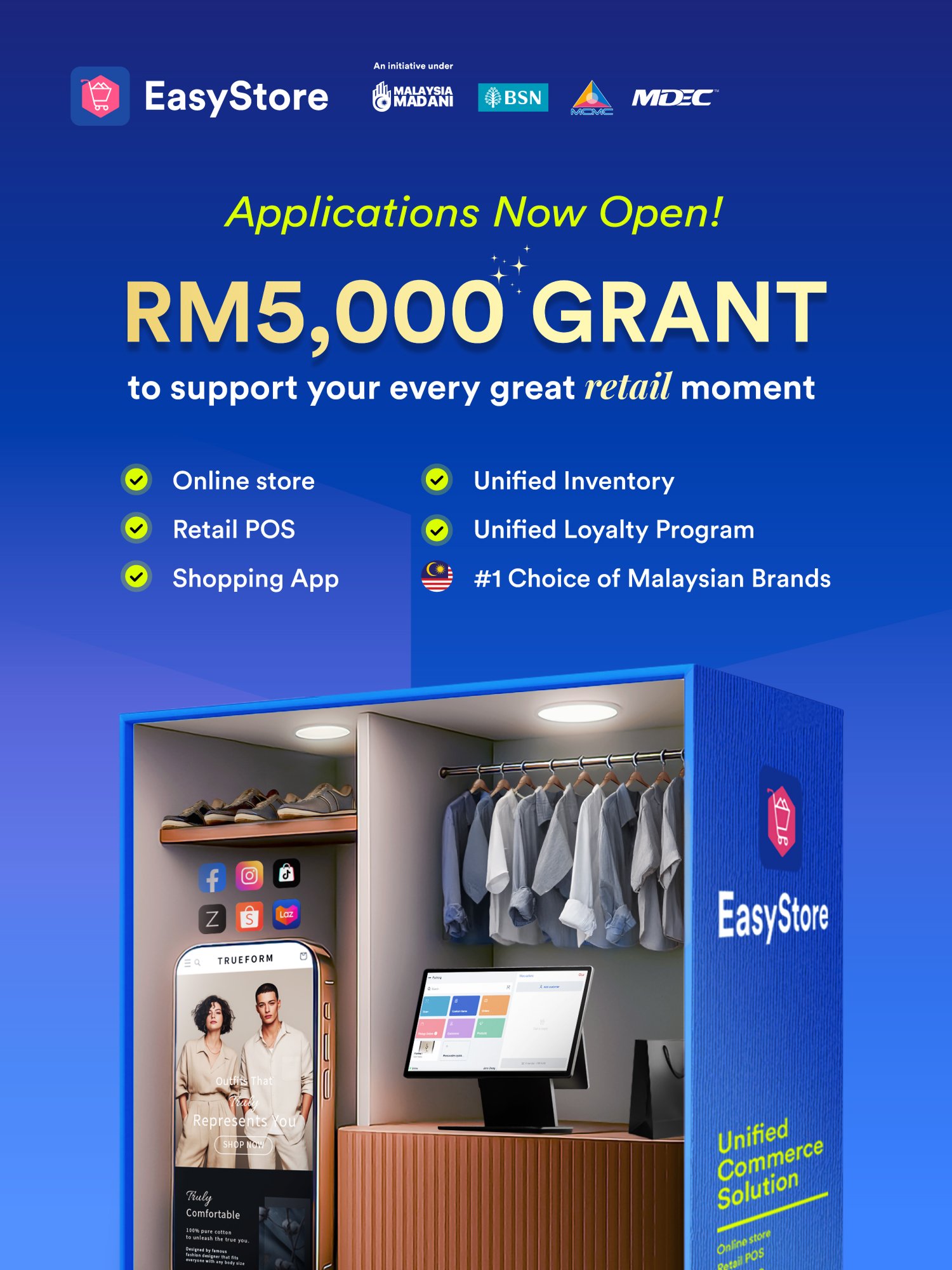 Apply for MADANI Business Grant | EasyStore