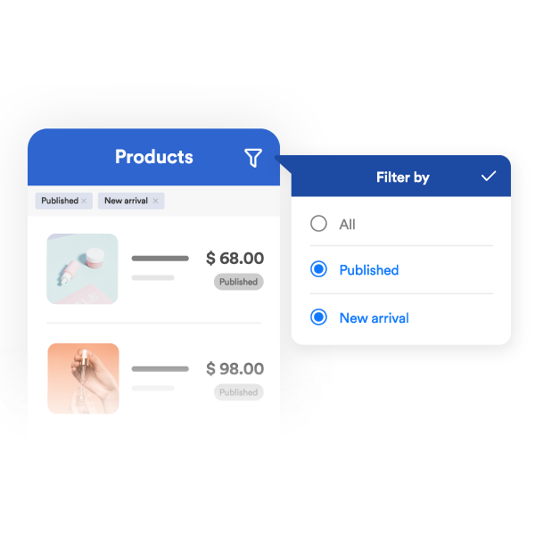  Products listing  | EasyStore