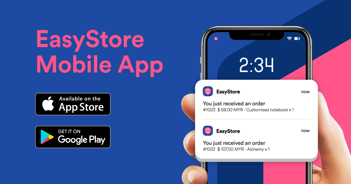 EasyStore App for iOS and Android