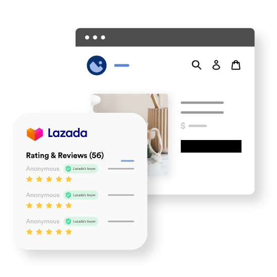  Display Lazada rating in online store  | EasyStore