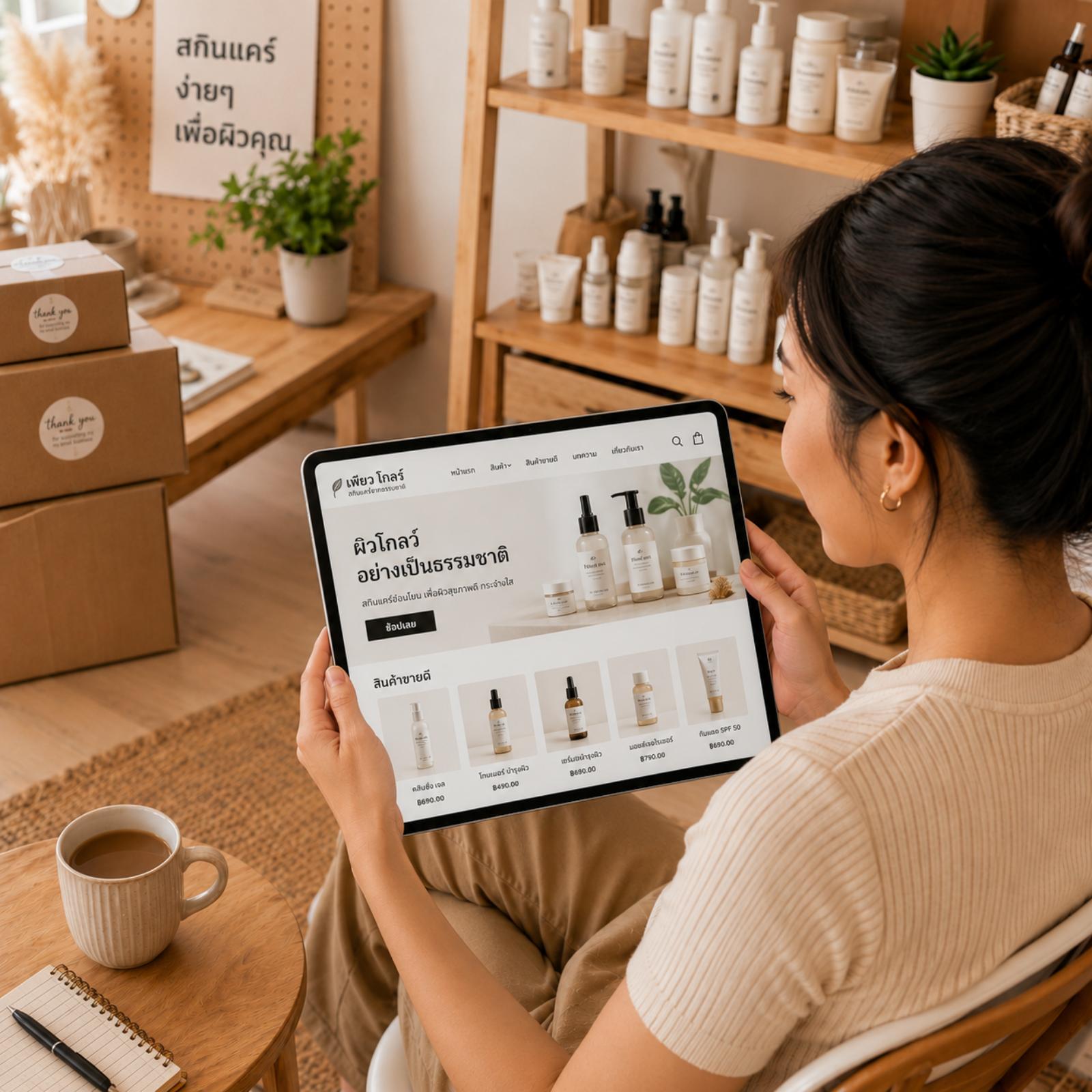 เพียงวันละ ฿8 ธุรกิจของคุณก็มีหน้าร้านออนไลน์เป็นของตัวเอง | EasyStore