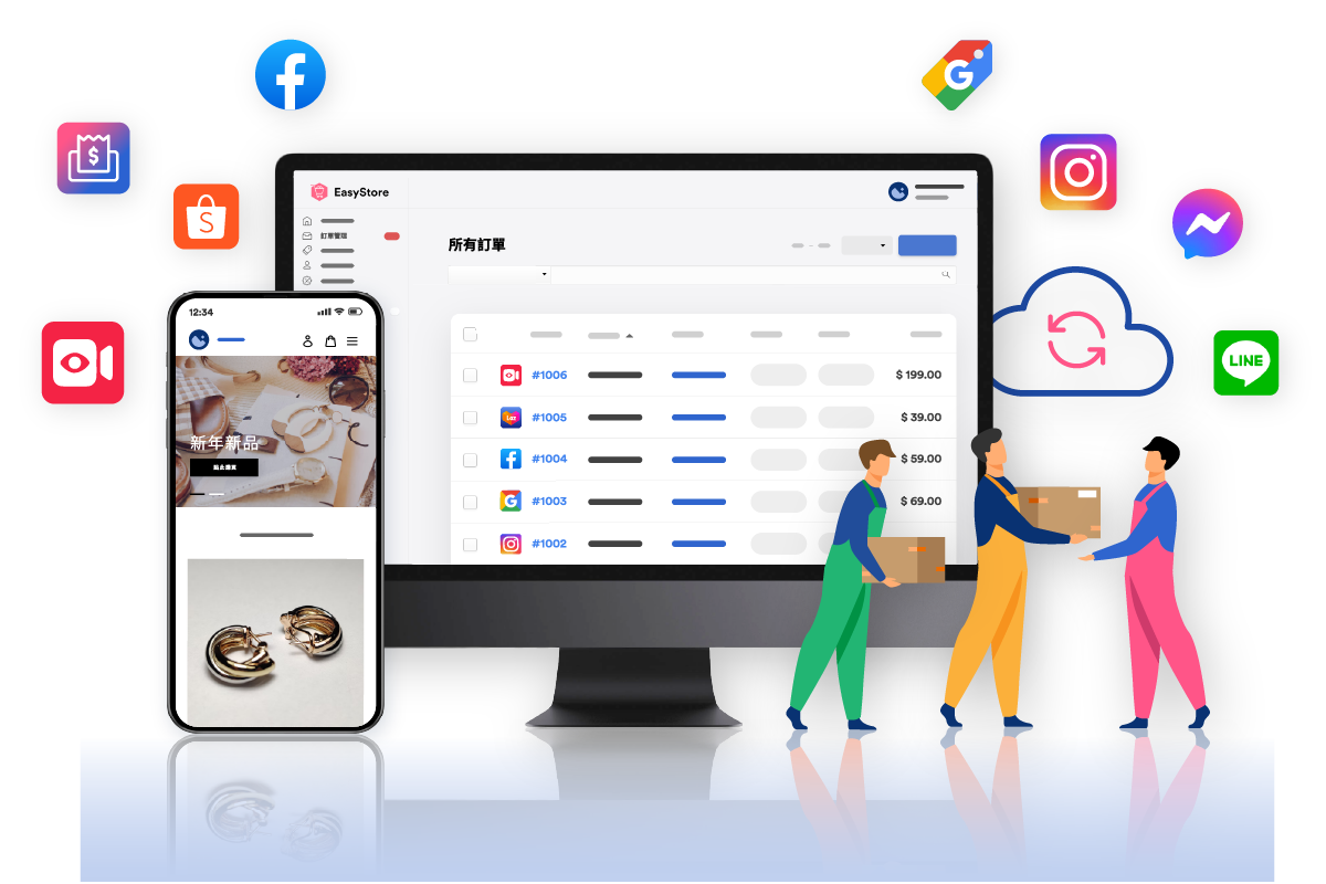 電商平台無痛搬家 快速又輕鬆 | EasyStore
