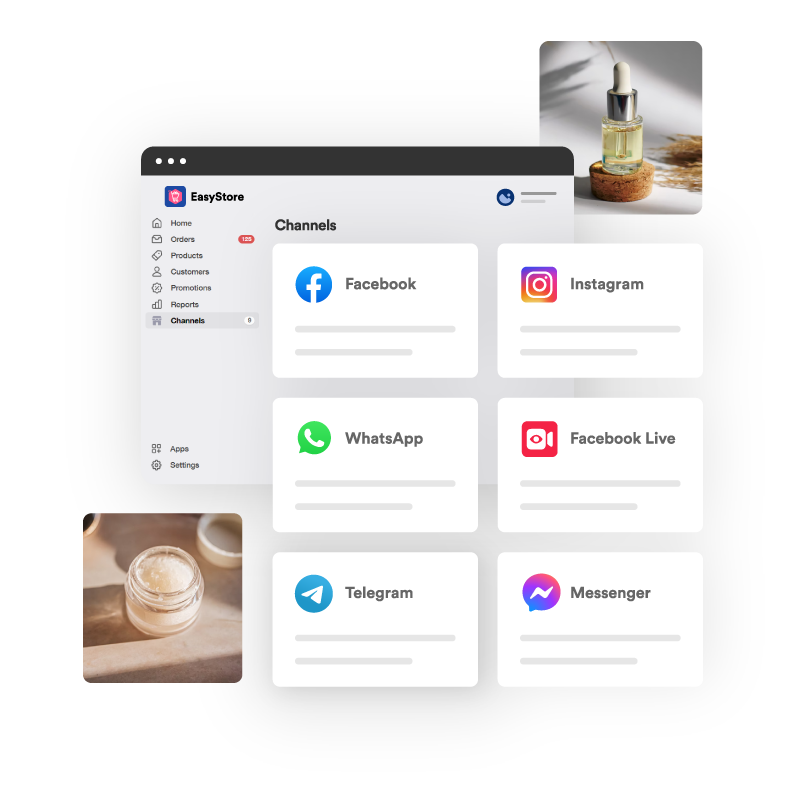 Sell on multiple sales channels  | EasyStore