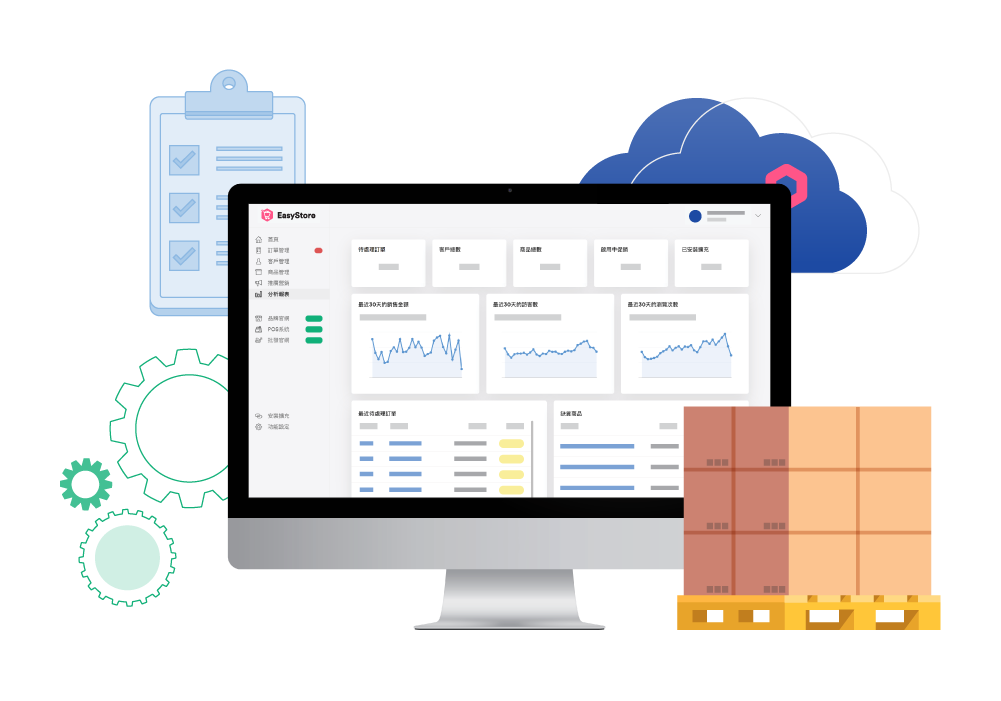  跨平台連動，簡單管理  | EasyStore