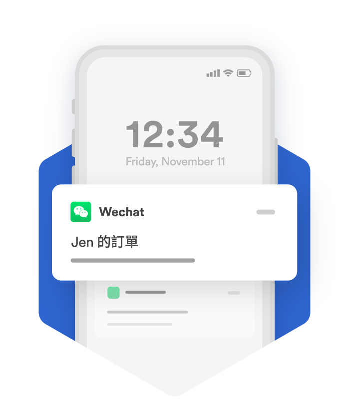 您透過 WeChat 直接接收訂單  | EasyStore