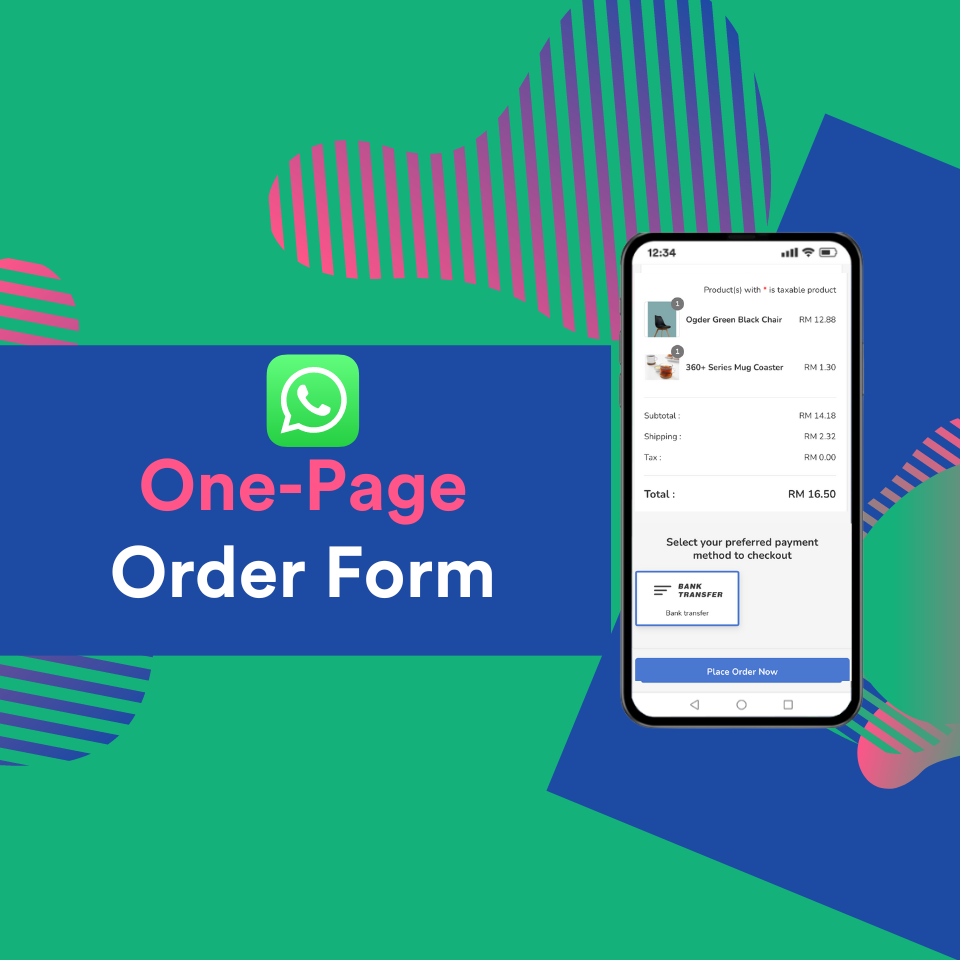  One-Page Order Form  | EasyStore