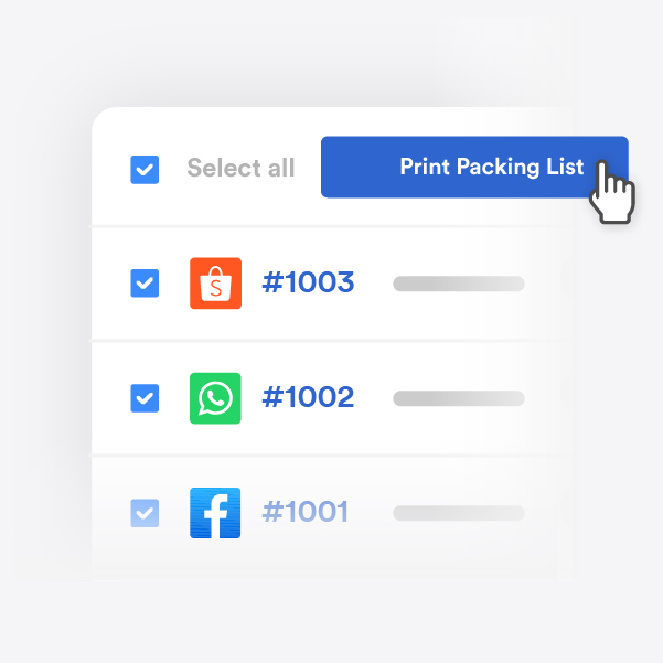 Print Single and Bulky Skynet Airwaybills for your orders.