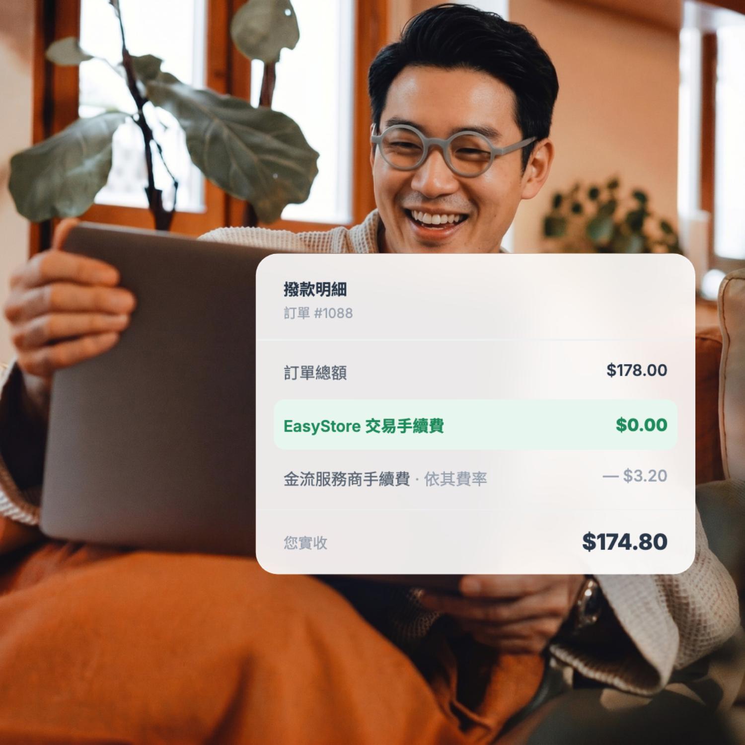 EasyStore 不收取額外交易手續費 | EasyStore