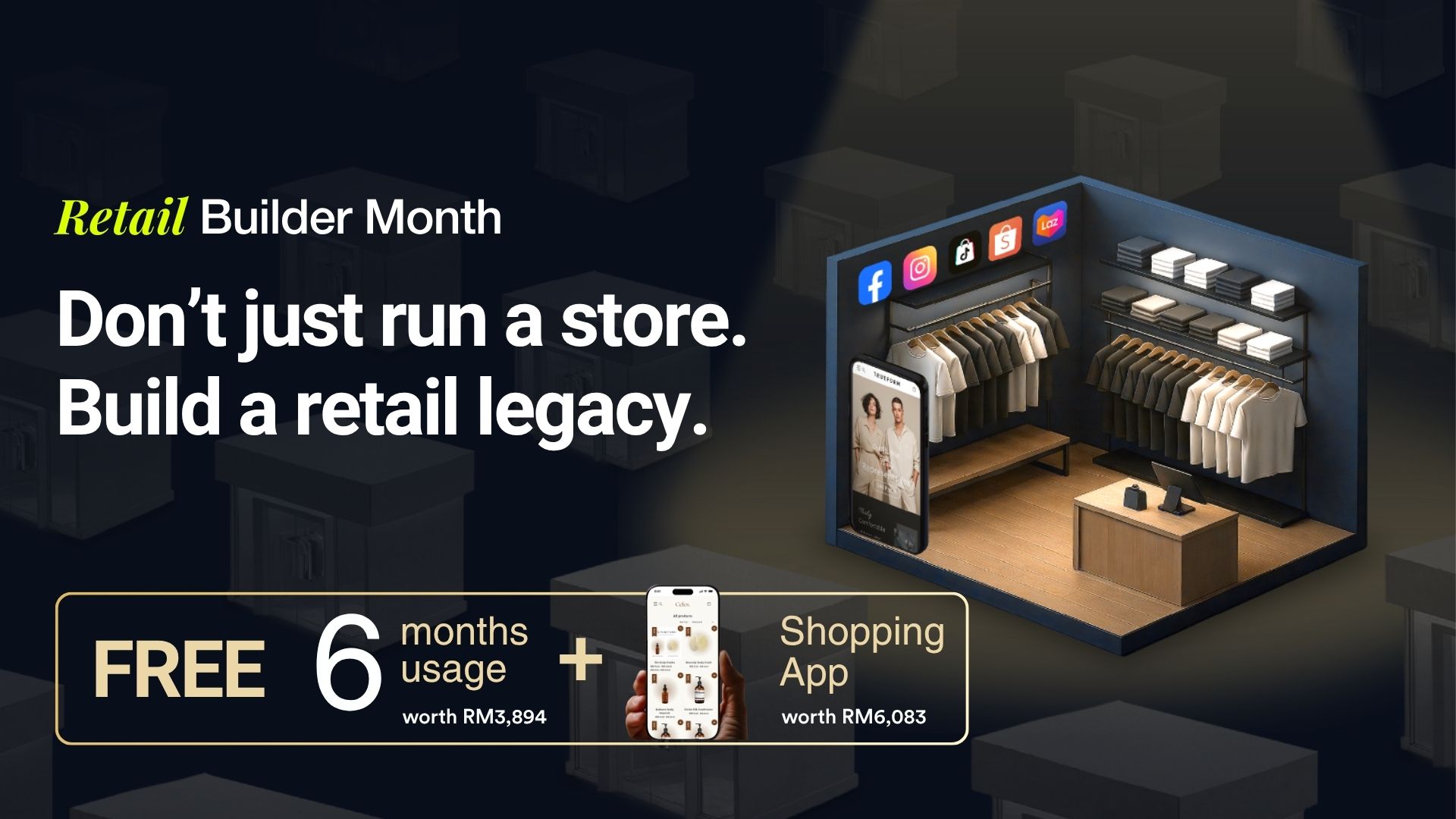 Build your retail legacy with 6 free months on us! | EasyStore