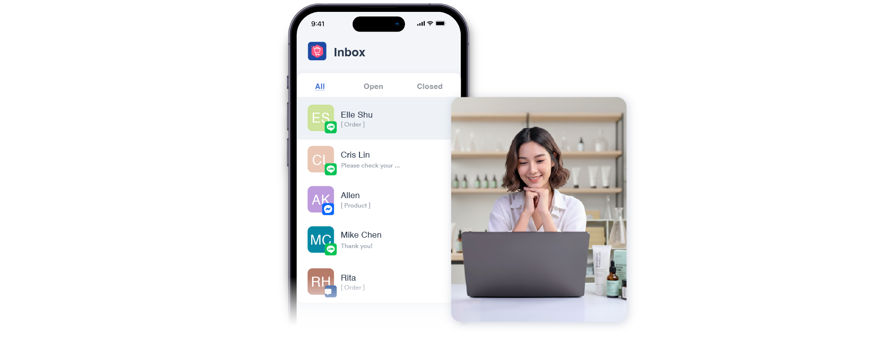 All chats in one inbox | EasyStore